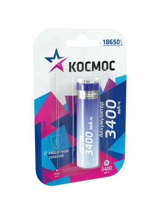 КОСМОС KOC18650Li-ion34PBL1