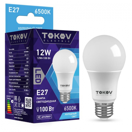 TOKOV ELECTRIC TKE-A60-E27-12-6.5K