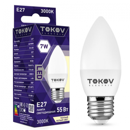 TOKOV ELECTRIC TKE-C37-E27-7-3K