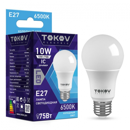 TOKOV ELECTRIC TKE-A60-E27-10-6.5K