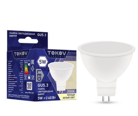 TOKOV ELECTRIC TKE-MR16-GU5.3-5-3K