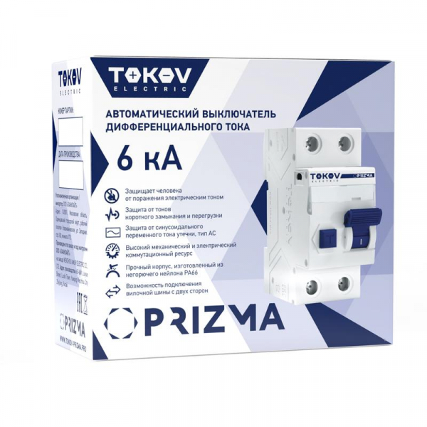 TOKOV ELECTRIC TKE-PZ60-RCBO-2-16-30-AC