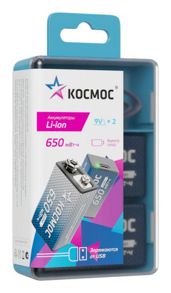 КОСМОС KOCLi9V650mAh2B